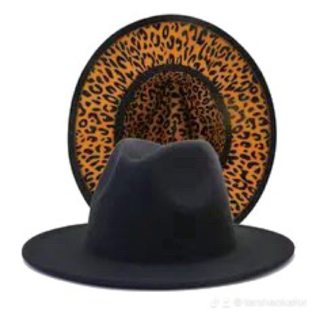 Black Fedora Leopard Print Bottom
Unisex